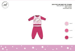 Global Licence Srl Téli pamut interlock baba pizsama - Unikornis - pink - 92