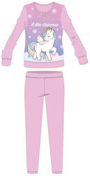 Global Licence Srl Unikornis téli vastag gyerek pizsama - pamut flanel pizsama - világosrózsaszín - 128