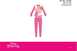 Global Licence Srl Disney Hercegnők vékony pamut gyerek pizsama - jersey pizsama - sötétrózsaszín - 104