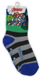 Global Licence Srl Csúszásgátlós gyerek bokazokni - Bosszúállók - teliplüss - zöld-szürke - 31-34