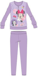 Global Licence Srl Disney Minnie egér téli pamut gyerek pizsama - interlock pizsama - pillangó mintával - világoslila - 98