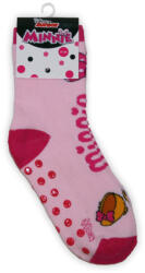 Global Licence Srl Csúszásgátlós gyerek bokazokni - Minnie egér - teliplüss- kiscipős-masnis - világosrózsaszín-pink - 31-34
