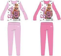Global Licence Srl Barbie pamut jersey gyerek pizsama - világosrózsaszín - 122
