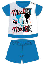 Global Licence Srl Nyári rövid ujjú pamut baba pizsama - Disney Mickey egér - középkék - 92