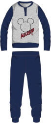 Global Licence Srl Disney Mickey egér férfi vékony pamut pizsama - jersey pizsama - világosszürke-sötétkék - S