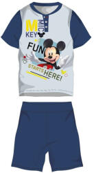 Global Licence Srl Disney Mickey egér nyári rövid ujjú gyerek pizsama - pamut jersey pizsama - sötétkék - 104