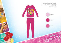 Global Licence Srl Téli pamut interlock gyerek pizsama - Disney Hercegnők - pink - 116
