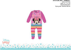 Global Licence Srl Disney Minnie egér baba rugdalózó - világoslila-lila - 0-1 hónapos babának