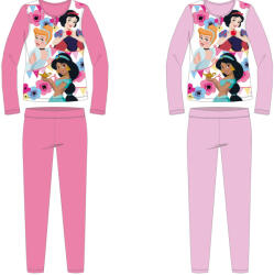 Global Licence Srl Disney Hercegnők jersey pamut pizsama - világosrózsaszín - 98