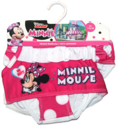 Global Licence Srl Disney Minnie egér kétrészes fürdőruha kislányoknak - pöttyös - fehér - 122