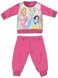 Global Licence Srl Disney Hercegnők téli pamut baba pizsama - interlock pizsama - pink - 92