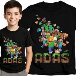 Tshirto Gyerek Póló Játékos Pixel Név Ajándék Születésnap Személyre Szabott 116 (z nadrukiem dzień dziecka dla mine craft)