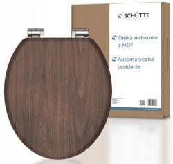 SCHÜTTE WC-ülőke Schütte Dark Wood Mdf szabad csapadék (80193)