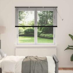 vidaXL Венецианска щора Черен 150 x 150 cm 25 mm ПВЦ (42003743)