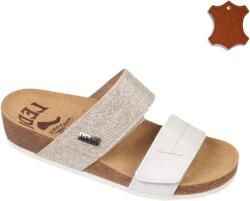 Ledi 951 fehér-törtarany papucs (37)