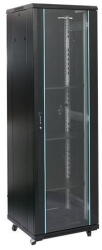Dateup Rack 42U 800x800, montare pe podea, usa din sticla, panouri laterale detasabile si securizate, dezasamblat, culoare negru RAL 9004, DATEUP (MS2.8842.9001)