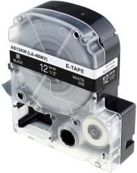Compatibil Epson LK-4BWV, SD12KW, C53S654009, 12mm x 9m, text alb / fundal negru, banda compatibila (LKSD12KW)