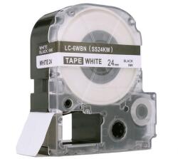 Compatibil Epson LC-6WBN, SS24KW, 24mm x 8m, text negru / fundal alb, banda compatibila (EPLCSS24KW)