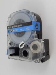 Compatibil Epson LK-5LWV, SD18BW, 18mm x 9m, text alb / fundal albastru, banda compatibila (LKSD18BW)