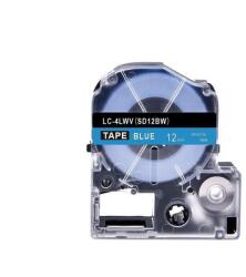 Compatibil Epson LK-4LWV, SD12BW, 12mm x 9m, text alb / fundal albastru, banda compatibila (LKSD12BW)