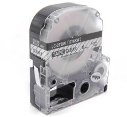 Compatibil Epson LK-2TBN, ST6KW, C53S652004, 6mm x 9m, text negru / fundal transparent, banda compatibila (LKST6KW)