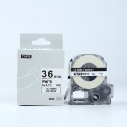Compatibil Epson LK-7WBN, SS36KW, C53S657006, 36mm x 9m, text negru / fundal alb, banda compatibila (LKSS36KW)