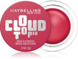 Maybelline New York CloudTopia matt krémes arcpírositó az arcra és a szájra árnyalat 02 Ethernal Rouge 5 g