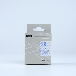 Compatibil Epson LK-5TLN, ST18BW, 18mm x 9m, text albastru / fundal transparent, banda compatibila (LKST18BW)