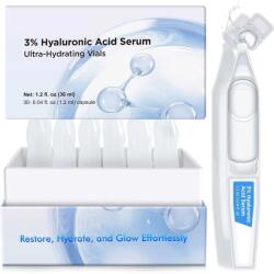 Nova Kiss 30 db Prémium Öregedésgátló Ampullakészlet 3% Tiszta Hialuronsavval, Ultra Hidratáló, NOVA KISS® 30 x 1, 2 ml