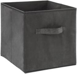 5five Simple Smart Doboz fogantyúval a tároláshoz, Poliészter, Antracit, 31x31x31 cm (160455A)