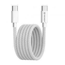 Techsuit Cablu Date si Incarcare USB-C - USB-C Techsuit PCB114D, 60W, 1m, Gri - evomag