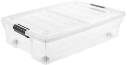 Welora Tárolódoboz, Welora, műanyag, tetővel, űrtartalom 32L, átlátszó (JM1227242)