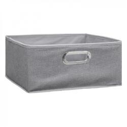 Five Tárolódoboz, ötös, összecsukható, karton, világosszürke, 15 x 31 x 31 cm