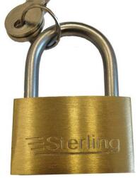 Ironmongery Sárgaréz lakat Economic, a kengyel átmérője 8 mm, magassága 30 mm