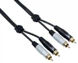 Bespeco Кaбeл Bespeco - EA2R300, 2x RCA/2x RCA, 3 m, черен (EA2R300)