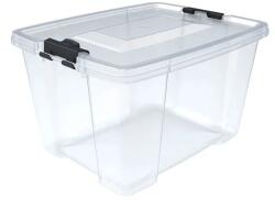 Welora Tárolódoboz, Welora, tetővel, műanyag, űrtartalom 30L, átlátszó (JM1204573)