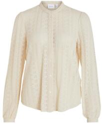 VILA Női blúz, Vila, 302587605, Poliamid, 2XL INTL, Ecru (0000302587605_XXL)