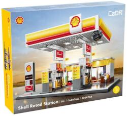 CaDA C66026W - Shell benzinkút építőkészlet - 100% kompatibilis minden más kedvelt márkával (C66026W)