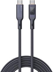 AUKEY CB-MCC102 USB-C Apa - USB-C Apa 2.0 Adat és Töltőkábel - Fekete 1.8m