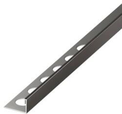 Eviso Véglezáró profil "L" Eviso rozsdamentes acél szálcsiszolt, rozsdamentes acél hosszúság 270 cm, peremmagasság 10, 5 mm, FILGU0201 (FILGU-0201)