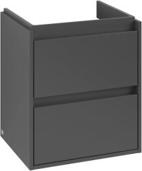 Villeroy & Boch Skyla dulap 52.2x42.4x59.6 cm sub chiuveta pe perete grafit C79300VR (C79300VR)