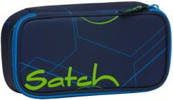 satch Penar Satch Pencil Box - Blue Tech, cu 2 compartimente (SAT-BSC-001-9TS) Penar