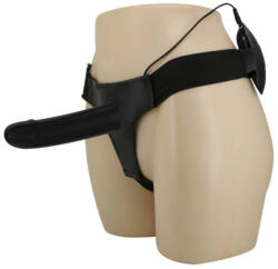 Pretty Love Strap On Vito Multispeed, Silicon, Negru, 17.3 cm