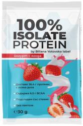 BY Supplements 100% Protein isolate, iaurt cu căpșuni, 30 g, BY Supplements