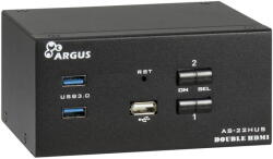 Inter-Tech Switch KVM Inter-Tech Switch KVM Inter-Tech IPC AC-22HUS HDMI 4K, negru (88887410)