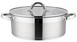 Grunberg Cratita din Inox cu Maner Lung, Capac Sticla, 18 cm, 2.60 l, Grunberg (GR7018)