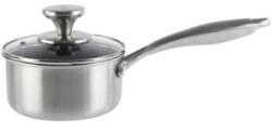 Grunberg Cratita Inox cu Capac Sticla, 14 cm, 0.95 l, Invelis Antiaderent, Compatibila Inductie, Grunberg (GR9714)