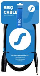 SSQ SS-1463 Sztereó Jack Apa - XLR Kábel (3m) - Fekete (SS-1463) (SS-1463)