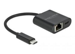Delock 1Gb/s USB-C hálózati adapter +Power Delivery port (66644) (66644)