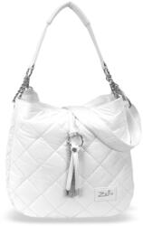 ZELLIA Női Válltáska 22117 Fehér - Steppelt - (ZLK-22117-77691880)